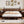 King Size Wood Platform Bed with Gourd Shaped Headboard