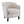 Transitional Upholstered Stripe Barrel Chair with Birch Wood Legs