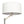 Serene - Floor Lamp With Rotary Switch Base Linen Shade - Brushed Nickel / White