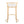 Fuji - Round Contemporary Fixed Height Counter Stool (Set of 2)