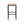 Outdoor Bar Stool With Slat Design And Metal Frame (Set of 2)