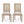French Country Dining Chair With Rectangular Cane Backrest And Smooth Upholstered Seating