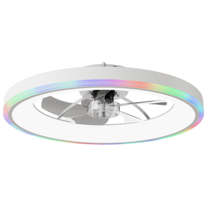 23.6" Modern RGB Ceiling Fan with Lights