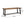 Equilibrium Outdoor Dining Table with Wooden Frame and Slat Top