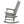 Wooden Oversized Porch Rocker Chair With Wide Seat and Tall Backrest
