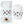 Elegant Glazed Ceramic Drum Stool Indoor / Outdoor Side Table Accent Garden Stool - White