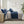 7 Piece Faux Suede Comforter Set Blue King