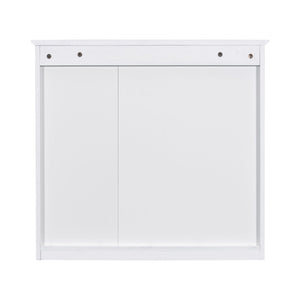 Bathroom Vanity With Medicine Cabinet, Royal Mirror Cabinet, Modern Bathroom Storage Cabinet With 2 Soft Closing Doors And 4 Drawers