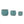 Handmade Ceramic Planter Pots Set of 3, Vintage Turquoise