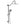 Shower System With 5 Function Rain Hand Shower And Slide Bar Combo