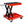 Heavy Duty Motorcycle Lift Jack With Dolly Tray And Wide Deck - Red
