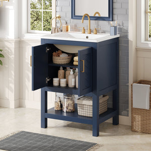 Modern Bathroom Vanity With Elegant Twill Design