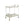 Cirro Antique Mirror Wire Brass Serving Cart