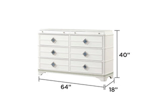 Laguna Modern Style 4 Pc Queen Upholstered Bedroom Set