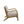 Mid-Century Style Lounge Chair With Upholstered Seat