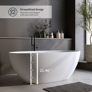 Solid Surface Freestanding Soaking Tub
