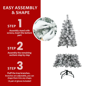 5FT Flocked Christmas Tree