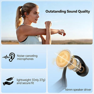 Lightweight Neckband Headphones With Microphone
