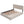 Upholstered Platform Bed with 2 Drawers and 1 Twin XL Trundle,  Linen Fabric, Queen Size - Dark Beige(OLD SKU :LP100314AAA)