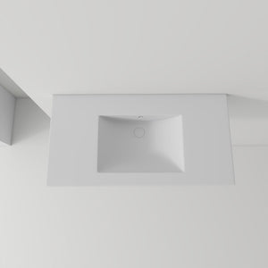36" Ceramic Basin Sink, 0.8" Ultra-Thin Profile