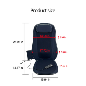 Shiatsu Back Massager with Kneading and Heating-Dark Blue