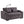 Modern Loveseat Futon Sofa With Pullout Bed, Adjustable Reclining Backrest, Toss Pillows