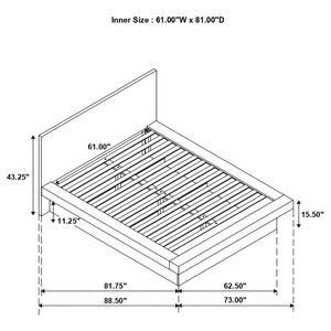Tokyo - LED Panel Bed With Structured Headboard