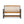 Slatted Bench With Built In Shelf