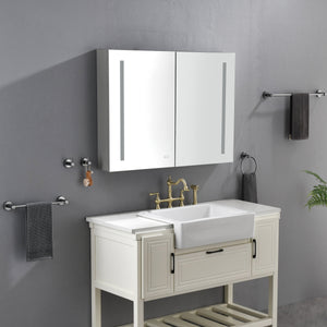 LED Lighted Bathroom Medicine Cabinet - 40 x 30 Inch