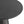 Gloria - Cast Aluminum Side Table - Black