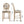 French Country 26'' Height Bar Chairs Set of 2