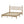 Queen Size Wood Platform Bed with Gourd Shaped Headboard