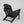 HDPE Folding Adirondack Chair with Dual Cup Holder - Black