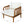 Acacia Wood Outdoor Patio Chair with Vertical Slatted Arms