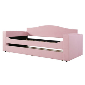 Upholstered Daybed With Storage Armrests, Trundle And Latest Integrated tooth Audio System