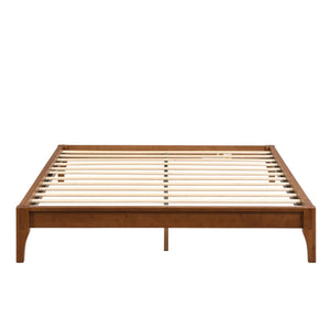 Solid Dry Bamboo Platform Bed Frame, With Slat Support