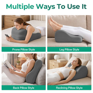 27° Ergonomic Memory Foam Support Pillow for Couples