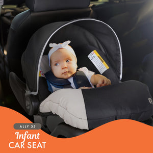 Baby Trend Ally Newborn Baby Infant Car Seat Travel System Cover, 2 Pack, Khaki