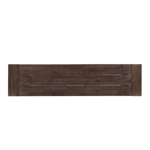 Tranquilizer Outdoor Acacia Wood Bench With Slat Panel Design