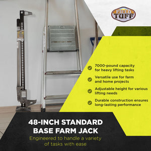 Timber Tuff 48 Inch Standard Base Farm Jack with 7000 Pound Weight Capacity - TRAPSKI