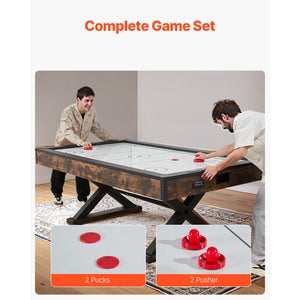 84" Air Hockey Table Air Powered Arcade Table Electronic Scorer Pushers Pucks