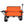 3 in 1 Folding Wagon with Bench Seat and Rear Tabletop - Orange
