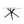 Luxurious Marble Patterned Dining Table With Metal Fork Legs