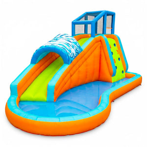 Banzai Surf Rider Kids Inflatable Outdoor Aqua Lagoon Water Slide Splash Park