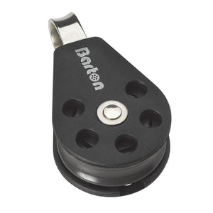 Barton Marine Size 3 45mm Plain Bearing Pulley Block Single With Fixed Eye [N03110] - TRAPSKI