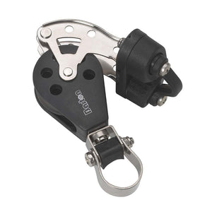 Barton Marine Size 3 Stanchion Lead Block - Single w/Becket Cam Cleat - TRAPSKI