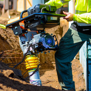 2.4 HP Battery Powered Vibratory Rammer Tamper Compactor with Honda GXE2.0S Motor - TRAPSKI