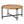 Farmhouse Round Wooden Round Coffee Table With Metal Legs - Black / Brown
