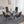 Dining Table With Cross Metal Leg And Tempered Glass, Modern Space Saving Kitchen Table For Living Room