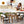 U_STYLE Luxury 5-Piece Outdoor Patio Dining Set for 4